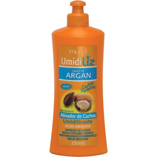 Umidificante Umidiliz Ativador De Cachos Leo De Argan Ml Muriel