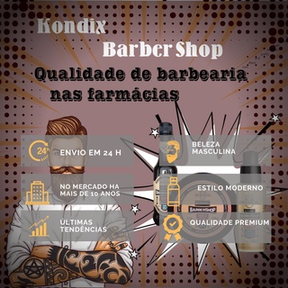 Kit Shampoos Masculino Barbershop Cabelo Barba Ml