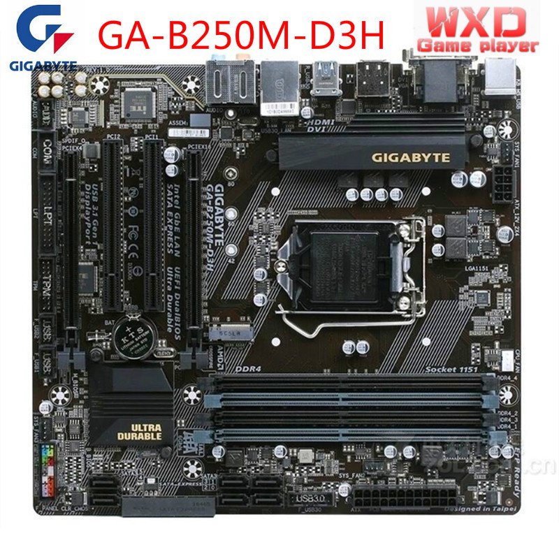 Placa Principal Para Gigabyte Ga B250M D3H Novo Desktop Lga 1151 Ddr4