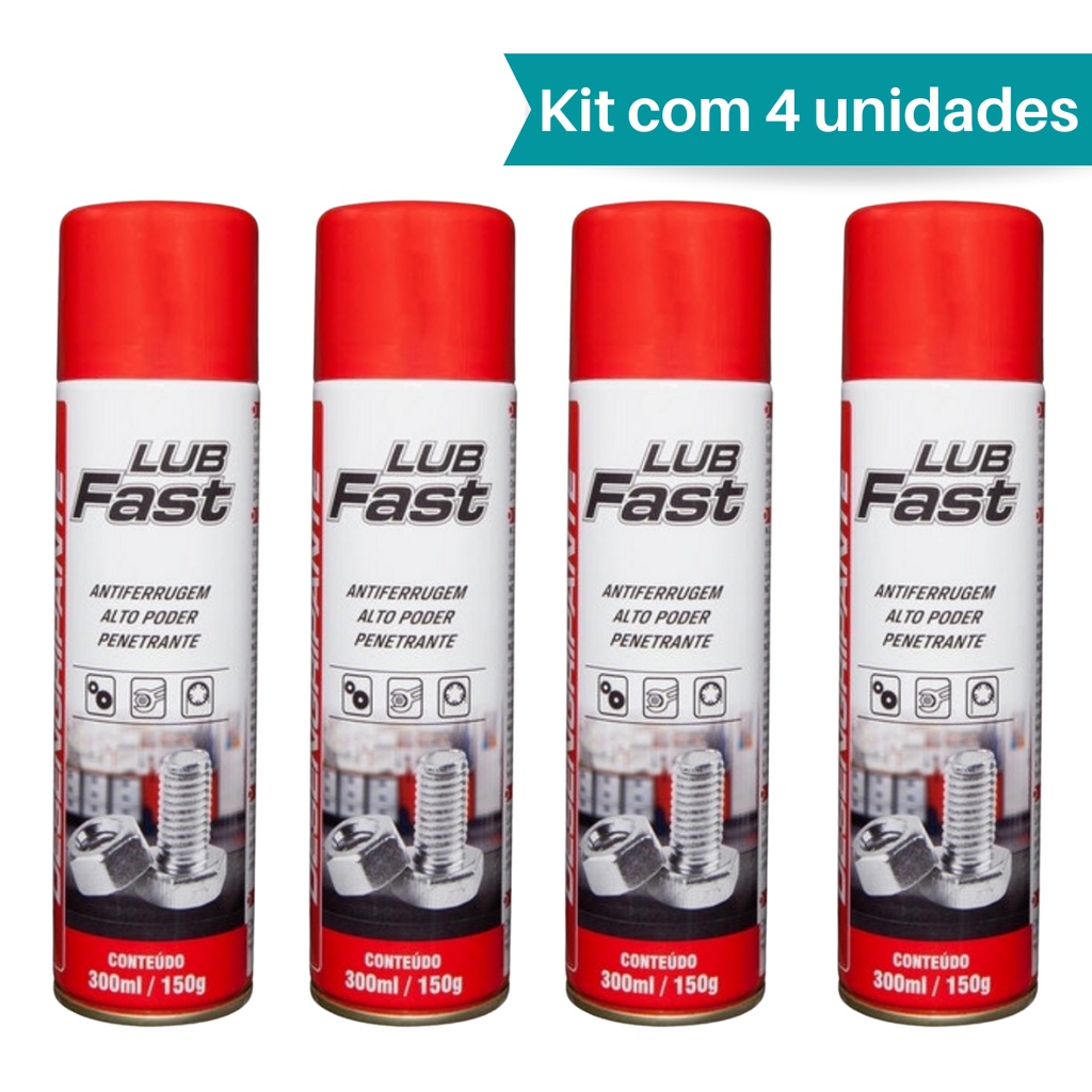 Kit Desengripante Lubfast Anticorrosivo Spray Ml Shopee Brasil