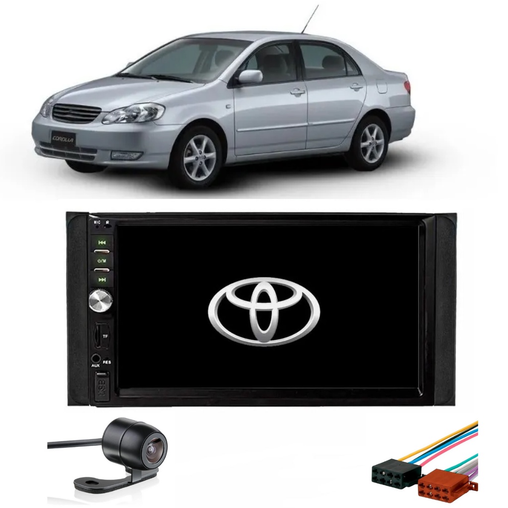 Central Multimidia 2 Din Corolla 2003 2004 2005 2006 2007 Mp5