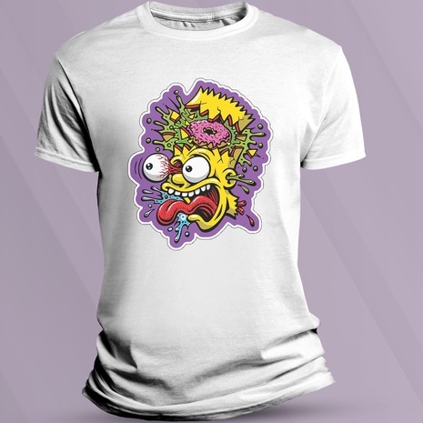 Camiseta Camisa Personalizada Bart Simpson Unissex Shopee Brasil