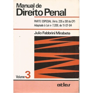 Manual De Direito Penal Vol 3 Julio Fabbrini Mirabete Shopee Brasil