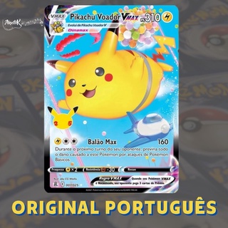 Carta Pok Mon Rara Pikachu Voador V Max Ps Cartas Sem Repetidas