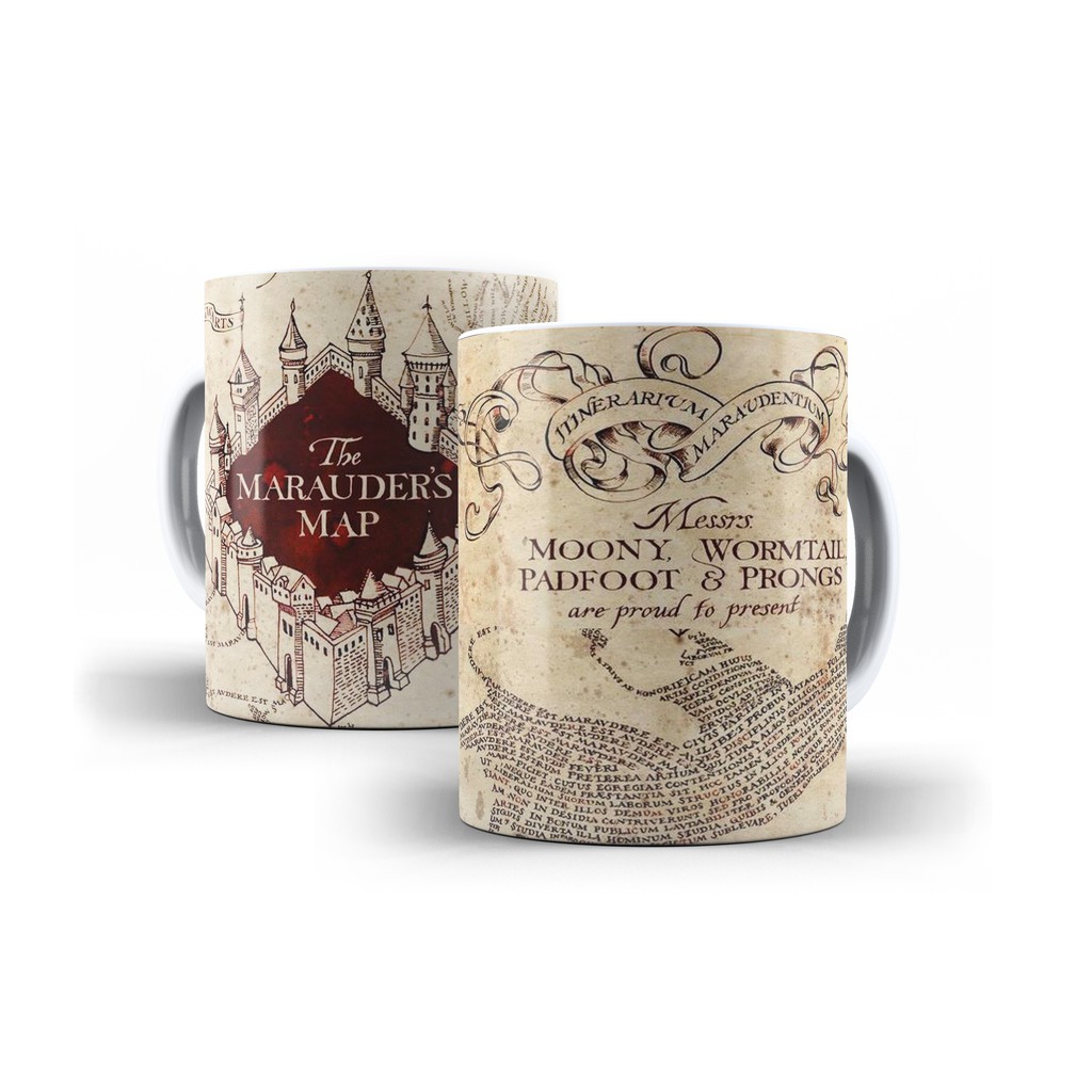 Caneca Personalizada Harry Potter Mapa Do Maroto BeeCost