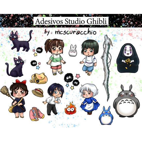 Kit Adesivos Studio Ghibli Shopee Brasil