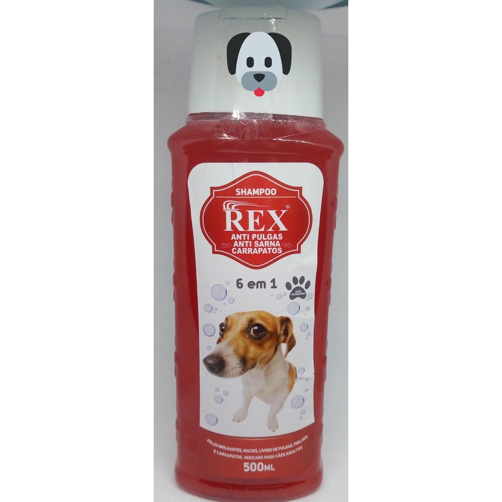 Shampoo Rex Anti Pulgas Sarna E Carrapatos 500ml Shopee Brasil