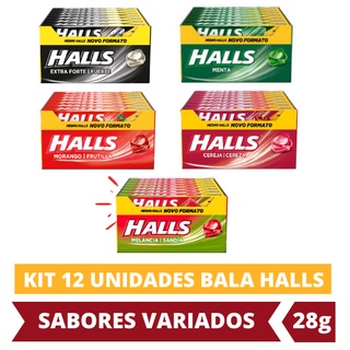 Bala Halls Caixa 21unid Vários Sabores 28g Shopee Brasil