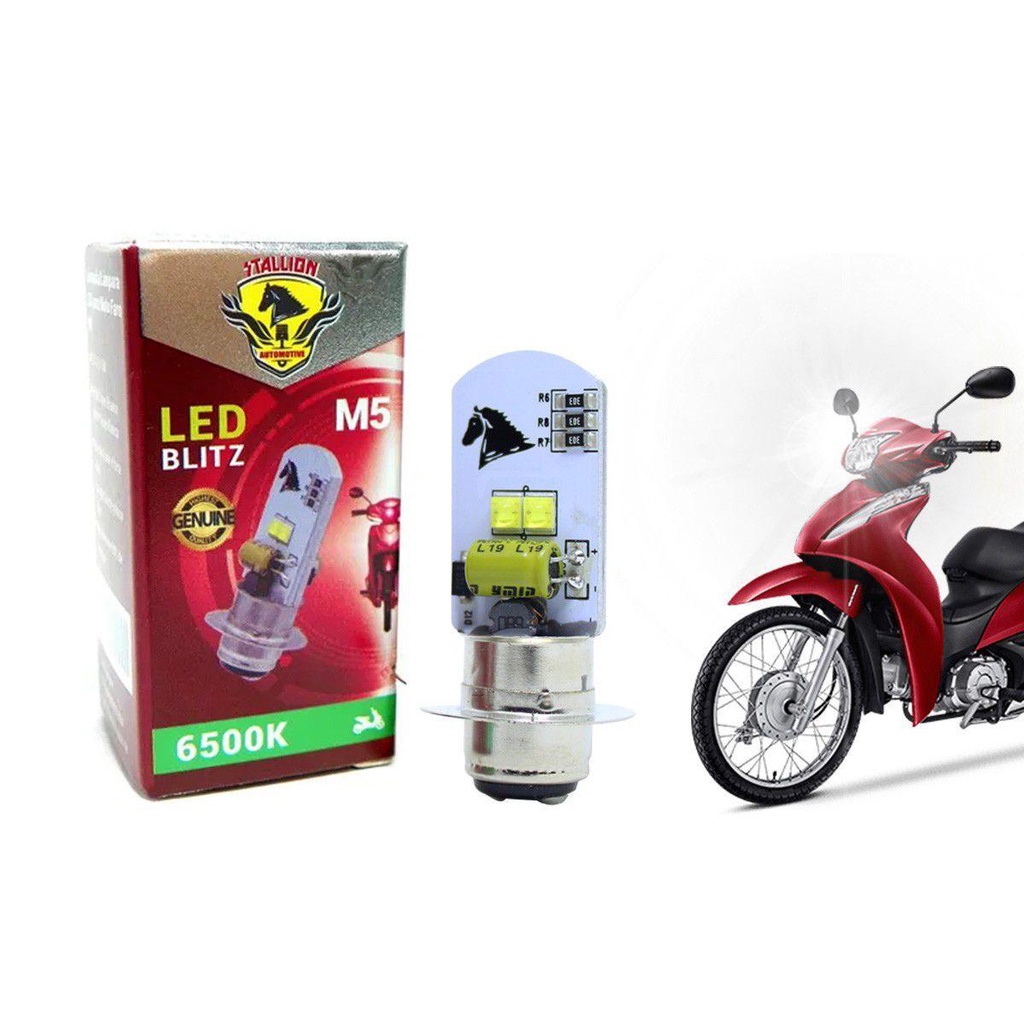 Lampada Farol Led H M Biz Pop Nxr Bros Crypton