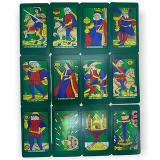 Baralho Tarot De Marselha Novo Modelo Verde Completo 78 Cartas