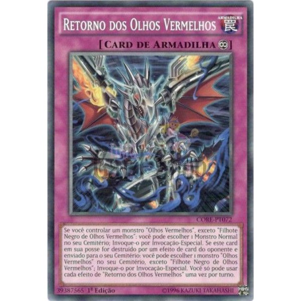 Yu Gi Oh Retorno Dos Olhos Vermelhos Comum Shopee Brasil