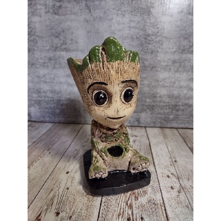 Vaso Cachepot Grot Baby Groot Para Cactos Suculentas Artesanal Shopee