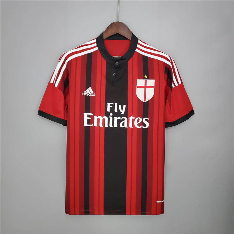 Camisa De Futebol Masculina Ac Milan 2014 / 2015 Qualidade Superior Aaa +
