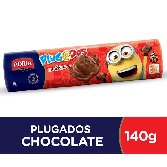 Biscoito De Chocolate Plugados Adria 130g Shopee Brasil