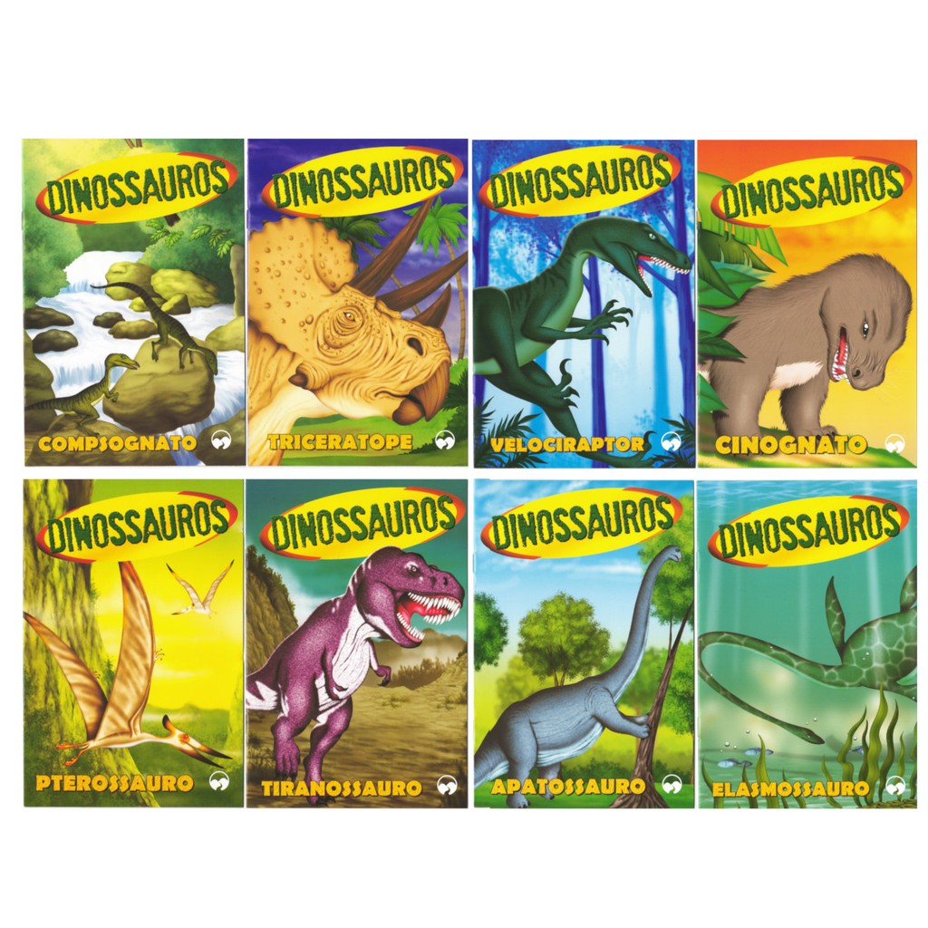 Hist Rias De Dinossauros Kit Livros P Ginas Cada