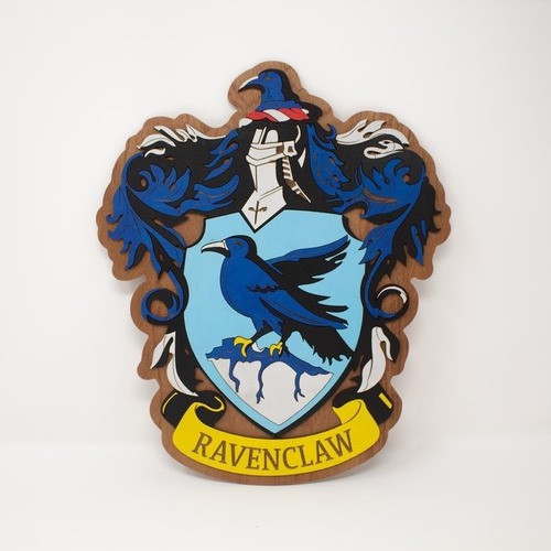 Placa Relevo Harry Potter Hogwarts Ravenclaw Corvinal Shopee Brasil