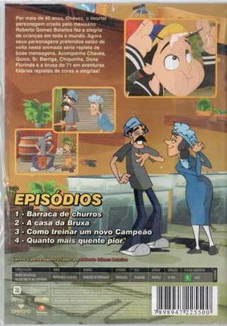 Dvd Chaves Em Desenho Animado Volume Shopee Brasil