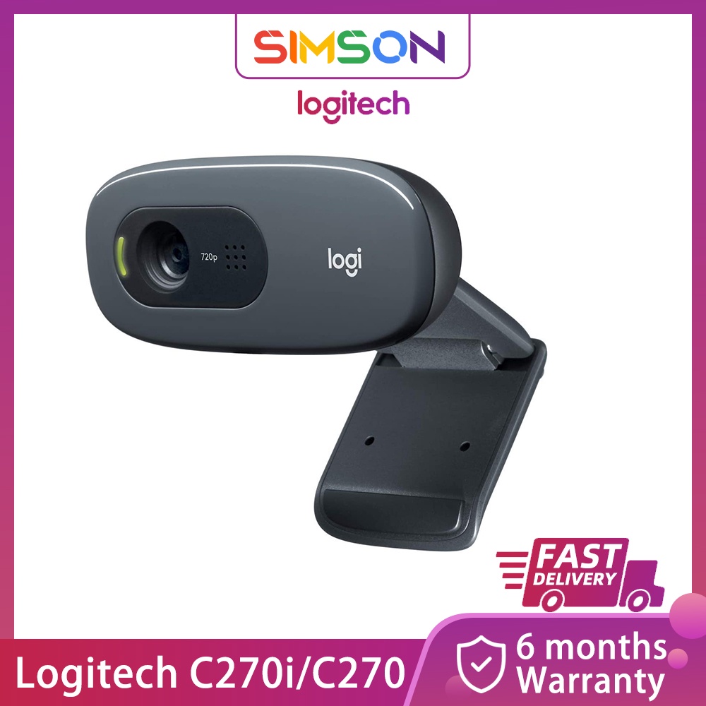 Logitech C270i/C270 HD Video 720 P Built-in Micro USB 2.0 Laptop Webcam