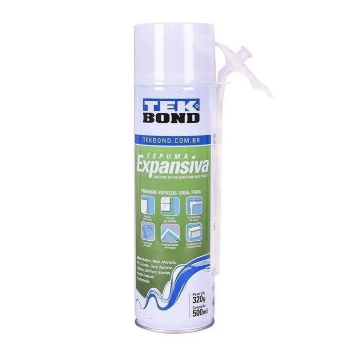 Espuma Expansiva Tekbond Pu 320g 500ml Shopee Brasil