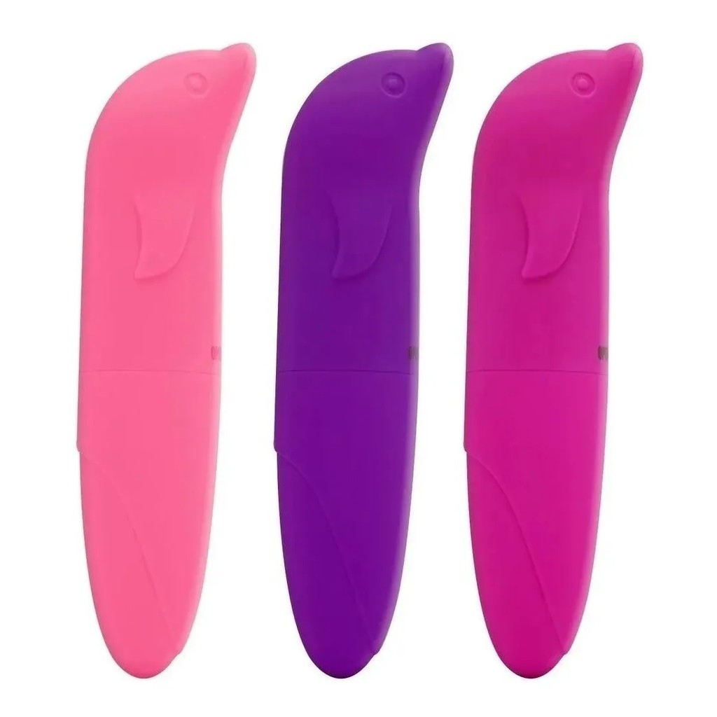 Kit Er Tico Vibrador Feminino Golfinho Plug Anal C Pedra