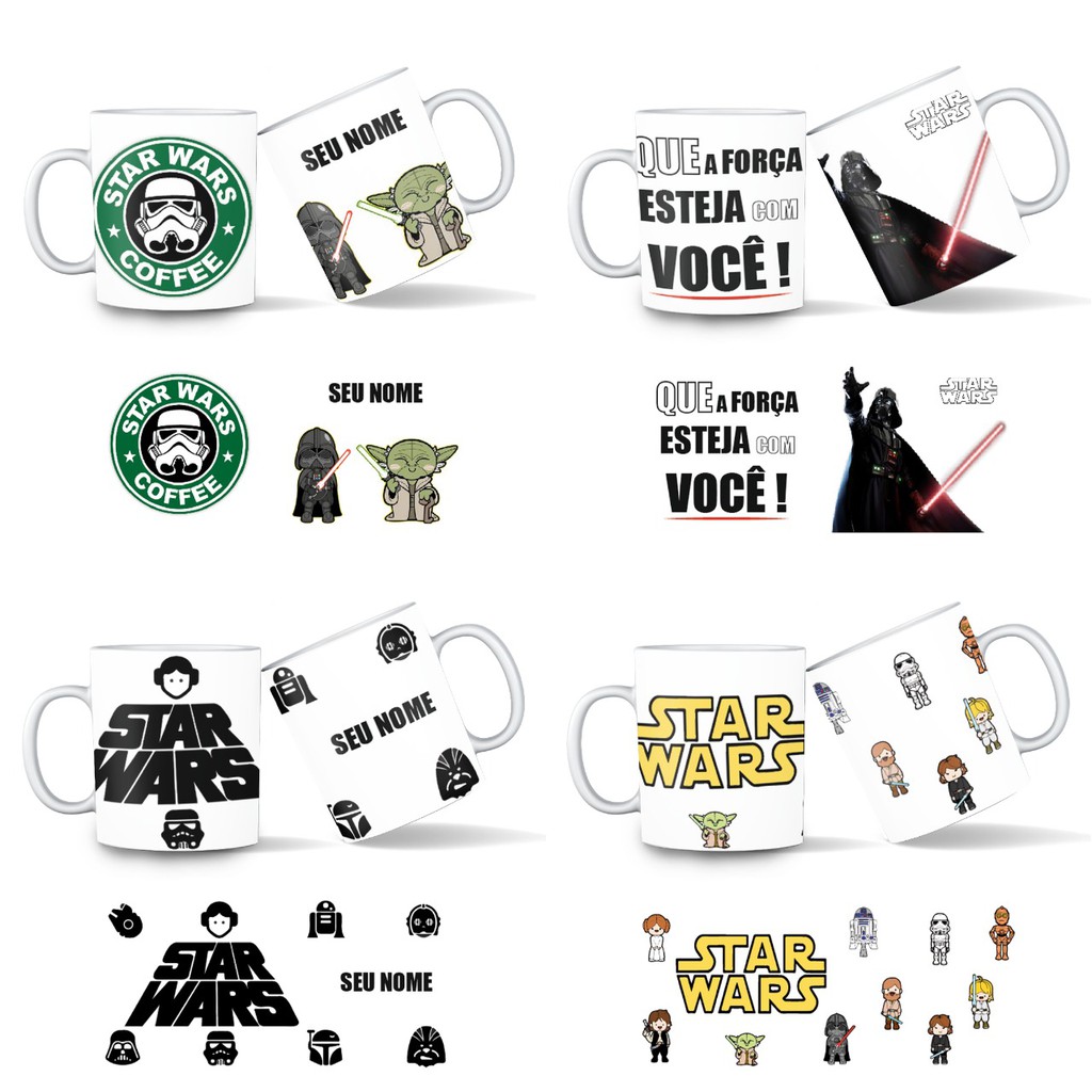 Caneca Personalizada De Porcelana Star Wars Shopee Brasil