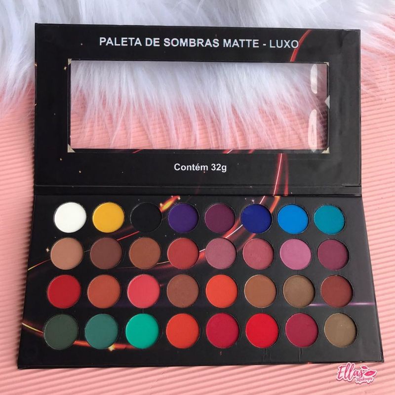 Paleta De Sombra Matte Luxo Ludurana 32 Cores B00053 ENVIO IMEDIATO