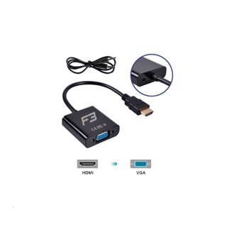 Cabo Adaptador Conversor F3 HDMI x VGA F Áudio JC AD HM VGA