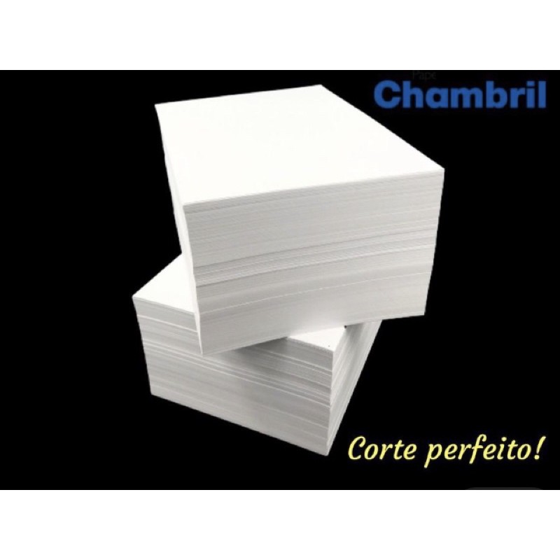 Folha De Papel Offset Chambril A G Folhas Shopee Brasil