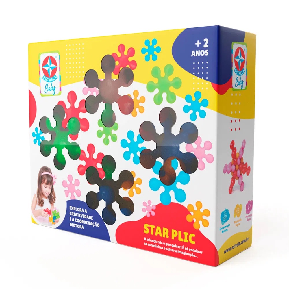 Jogo Star Plic Estrela Baby Caixa Encaixa Bloco De Montar Shopee Brasil