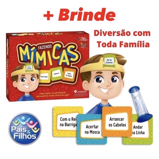 Jogo Fazendo Mimicas Jogo De Mimica Pais E Filhos Brinquedo