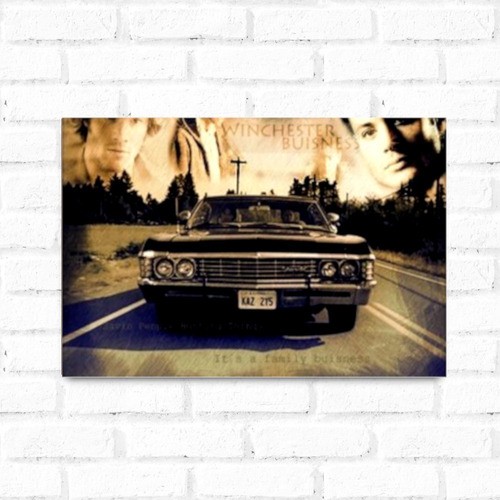 Placa Decorativa Serie Chevy Impala Supernatural Shopee Brasil