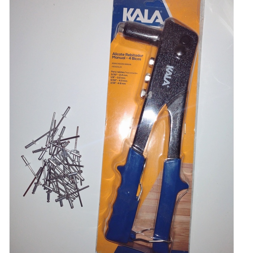 Rebitadeira Profissional Alicate Manual C Bicos Kala Shopee Brasil