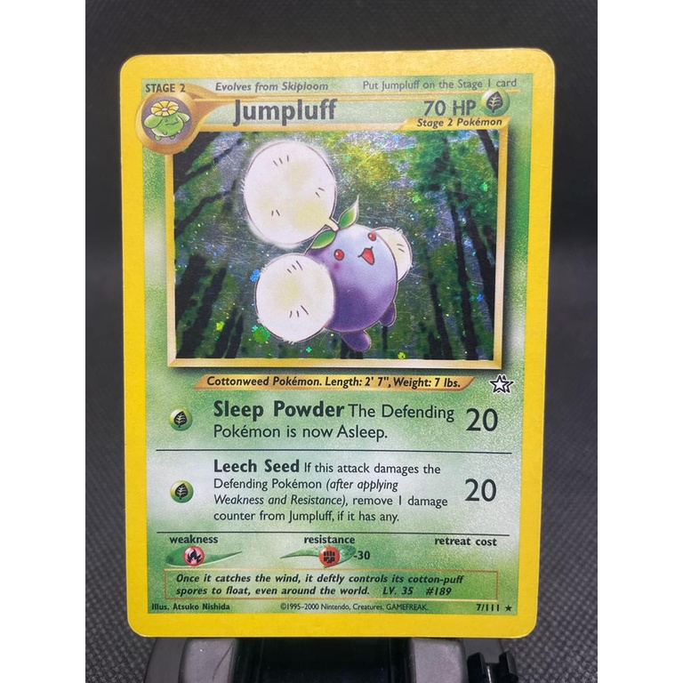 Jumpluff 7 111 Neo Genesis Pokemon TCG Antigo Vintage Shopee Brasil