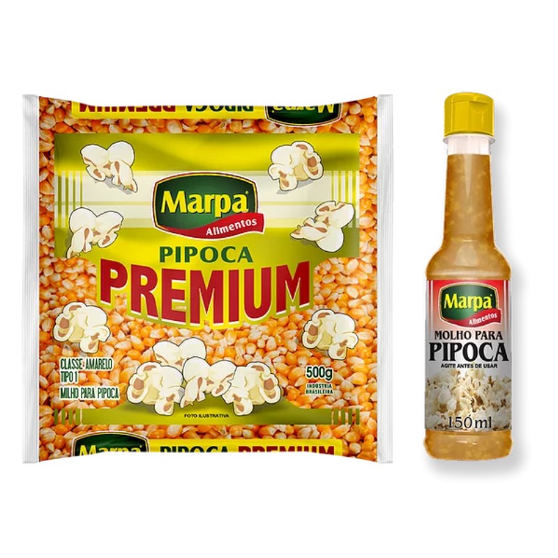 Milho De Pipoca Premium G Molho Pipoca Marpa Alimentos Shopee Brasil