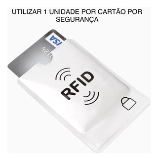 Porta Cart O Carteira Prote O Bloqueio Anti Rfid De Leitor De