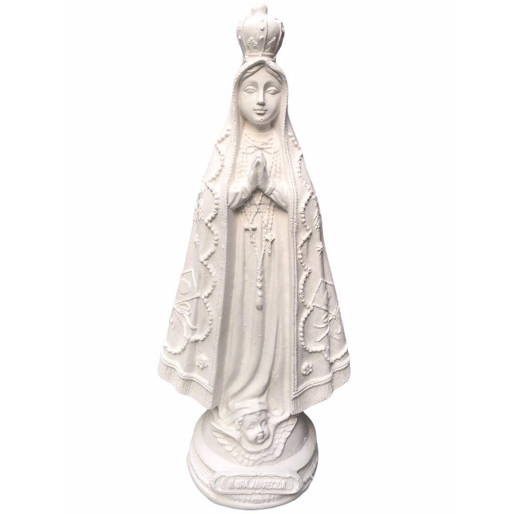 Imagem De Nossa Senhora Aparecida De 30 Cm Em Gesso Cru Manto