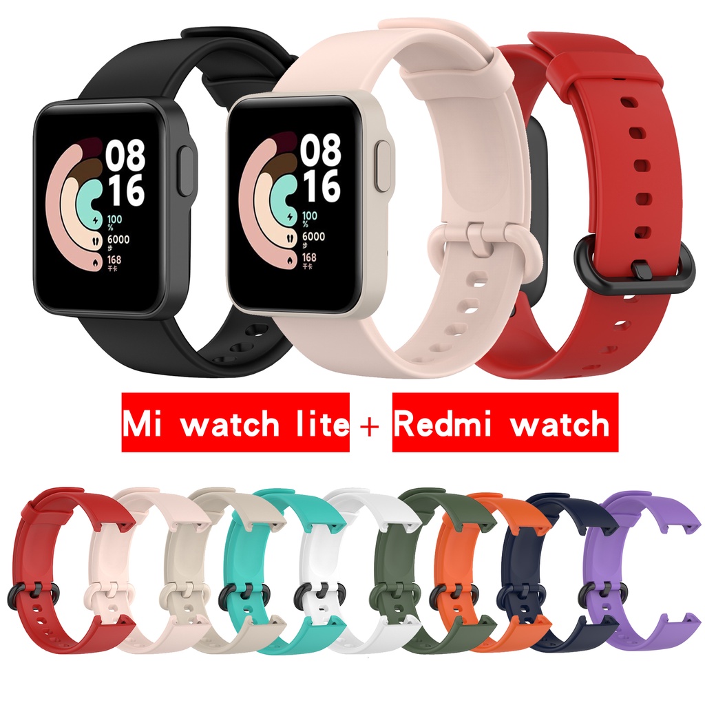 Smartwatch pulseira de silicone para xiaomi mi relógio lite relógio