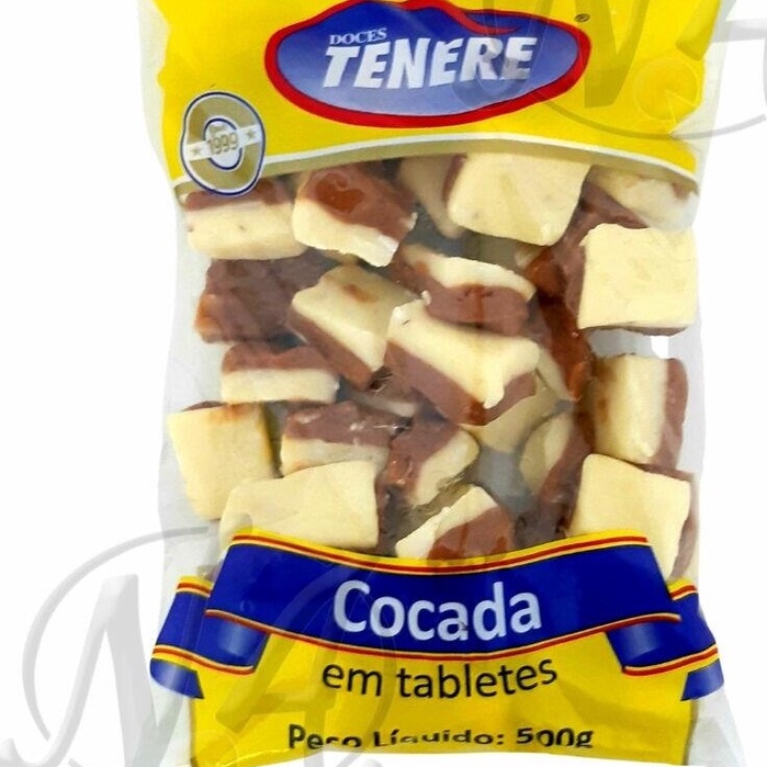 Cocada Mista Chocolate Em Tabletes Tenere Gr Shopee Brasil