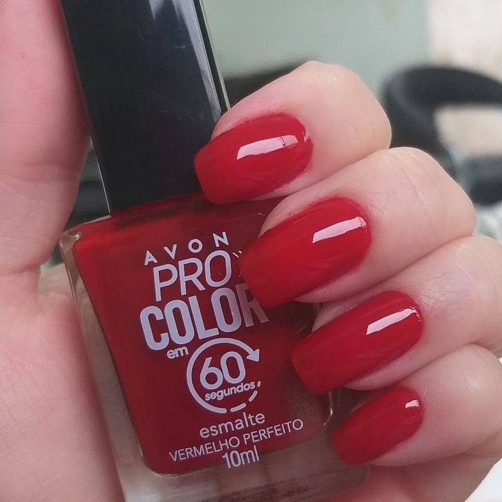 Esmalte Avon Pro Color Ml Vermelho Perfeito Shopee Brasil