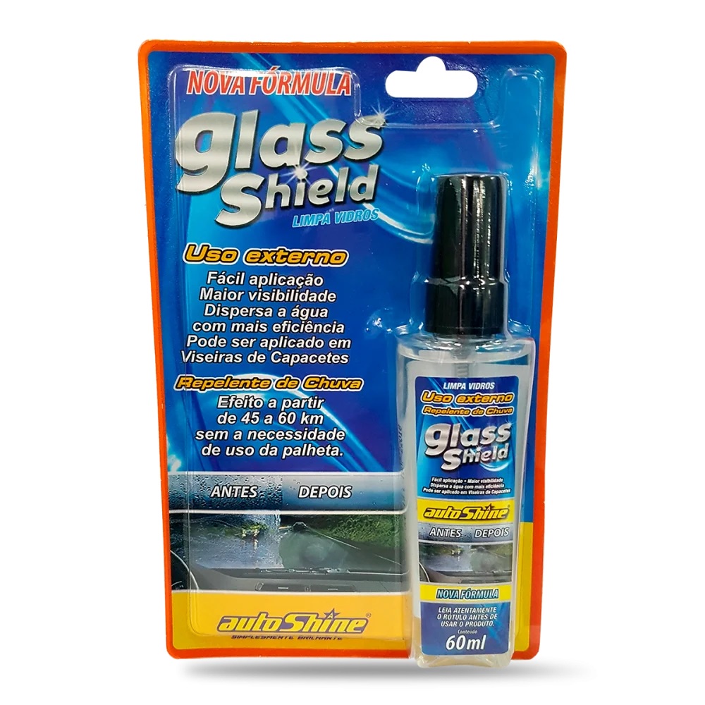 Repelente Chuva Glass Shield Limpa Vidro 60 Ml Autoshine Shopee Brasil