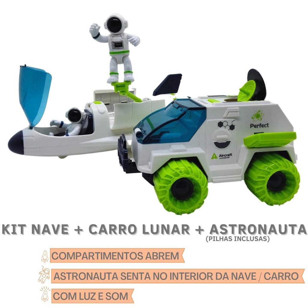 Brinquedo Articul Vel Infantil Kit Pe As Nibus Espacial