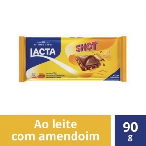 Barra De Chocolate Lacta Shot 90g Shopee Brasil