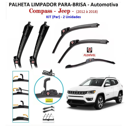 Palheta Compass Jeep A Limpador Parabrisa Par P Shopee Brasil