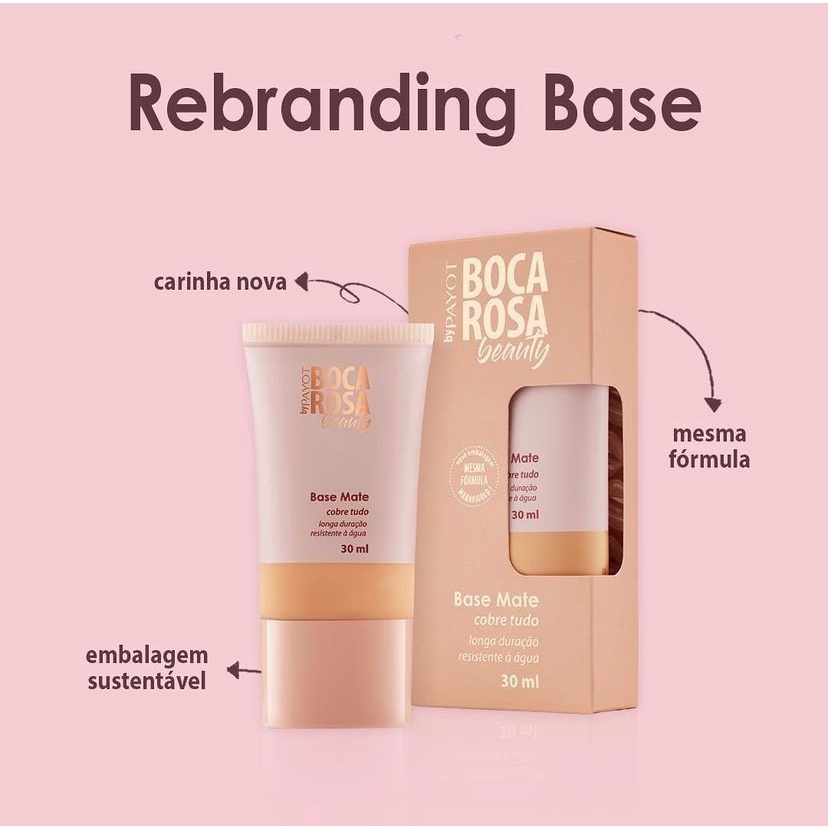 Base Matte Boca Rosa Escolha Sua Cor Shopee Brasil