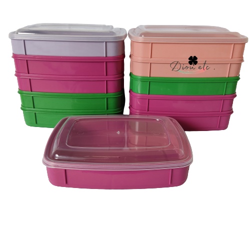 KIT Pote Retangular Tipo Tupperware Marmita Shopee Brasil