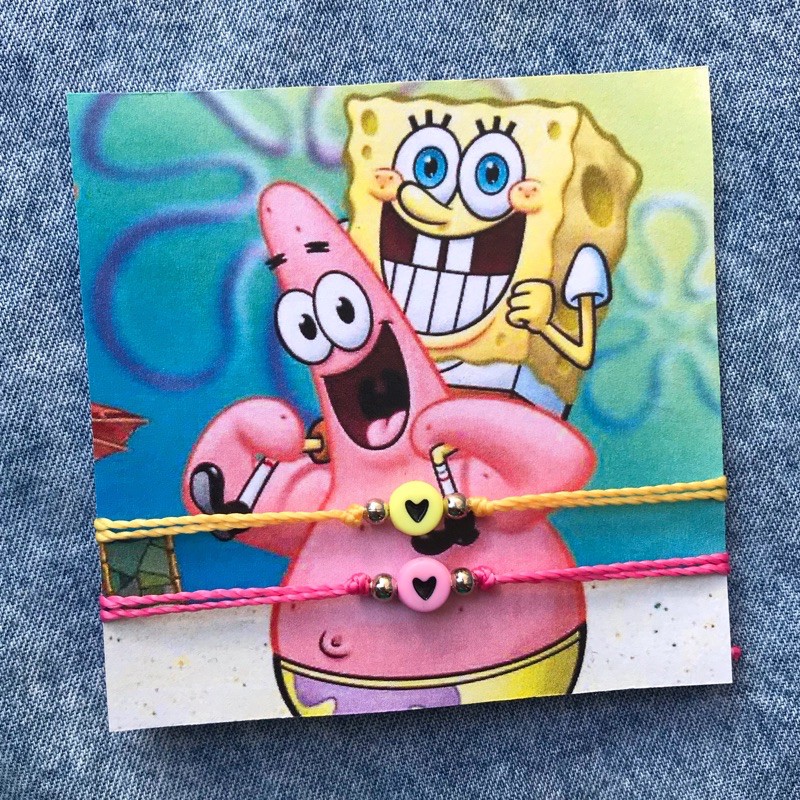 Pulseiras Da Amizade Bob Esponja E Patrick Shopee Brasil