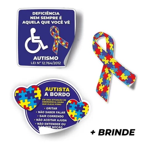 Adesivo Ddecorativo Adesivos S Mbolo Autista Pcd Carro Autismo Lei