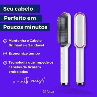 Escova Alisadora Anion Hair Pro Em Original Secador Chapinha E