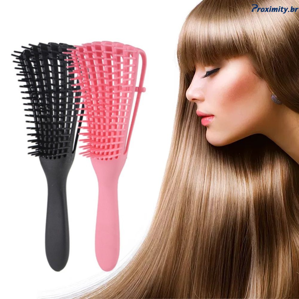 Escova Polvo Cabelo Cacheado Ondulado Liso Fitagem Shopee Brasil