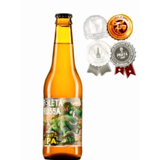 Kit Cerveja Roleta Russa Easy IPA Long Neck 355ml E Copo Bracelete 300